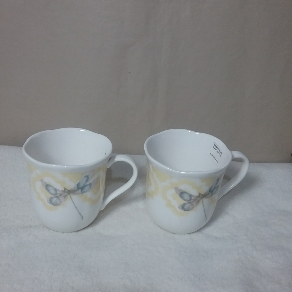 Lenox American by Design Butterfly Meadow coffee mug bundle of 2
